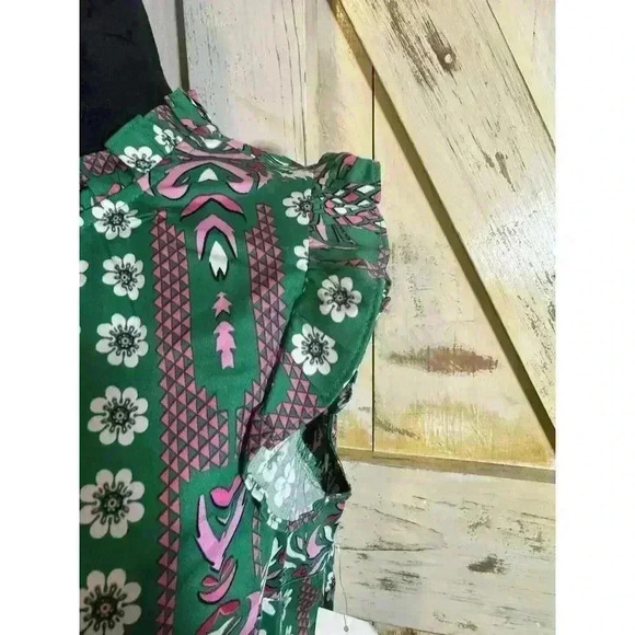 Charter Club Bright Pineapple Tropical Sleeveless Shift‎ Dress Women's Petite S - Picture 6 of 11